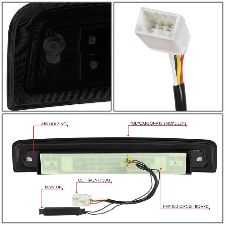 09-17 Dodge Ram 1500/2500/3500 3D LED Third Brake Light - Black/Smoke