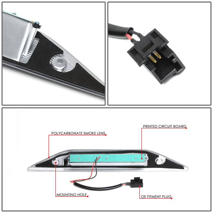2007-2009 Ford Freestyle / Taurus X LED 3rd Brake Light - Black/Smoke