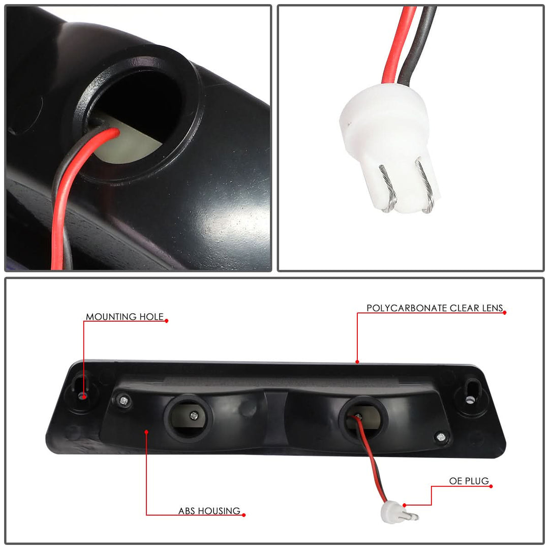 87-93 Ford Mustang Hatchback 3rd Brake Light LED OEM Spoiler