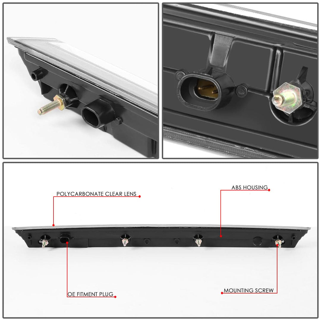 2015-2020 Chevrolet Tahoe Suburban 3D LED Third Brake Light Black