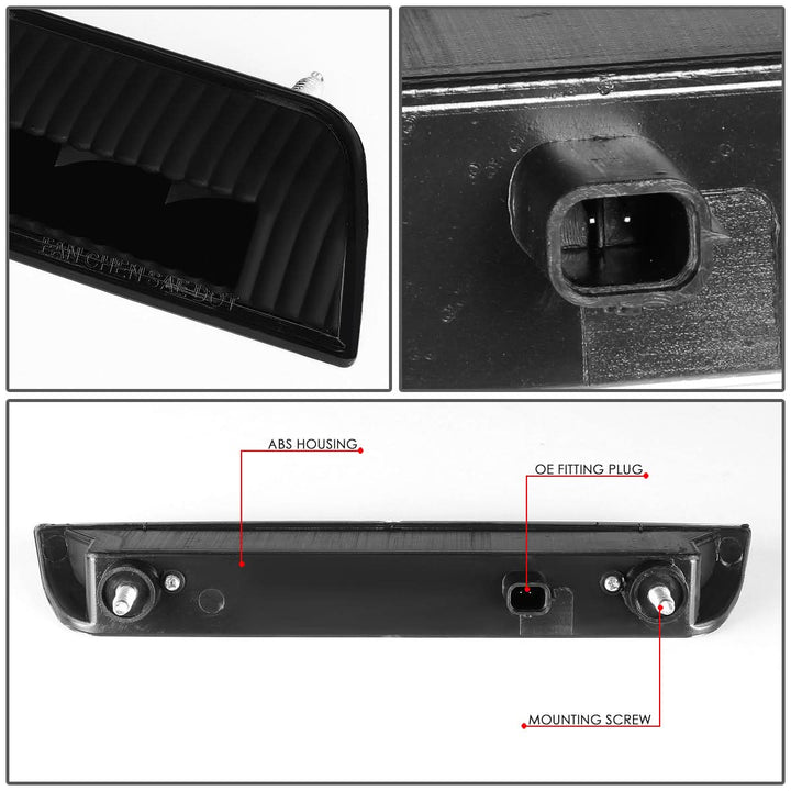 2014-2019 Nissan Rogue LED Third Brake Light - Black Smoke