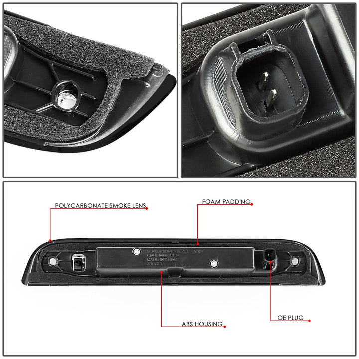 07-17 Jeep Patriot LED 3rd Brake Light - Black/Smoke