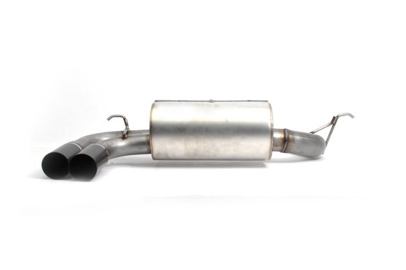 Dinan Free Flow Axle-Back Exhaust - 2017-2021 BMW 230i Stainless Steel - Black Tips - F22