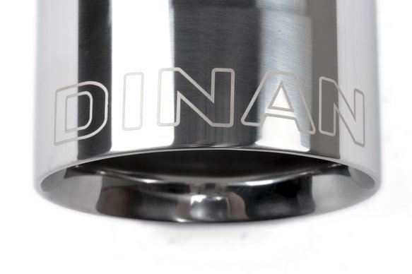 Dinan Double-Walled 4" Clamp-On Exhaust Tip (Polished) Polished - 4" Outlet, 3" Inlet