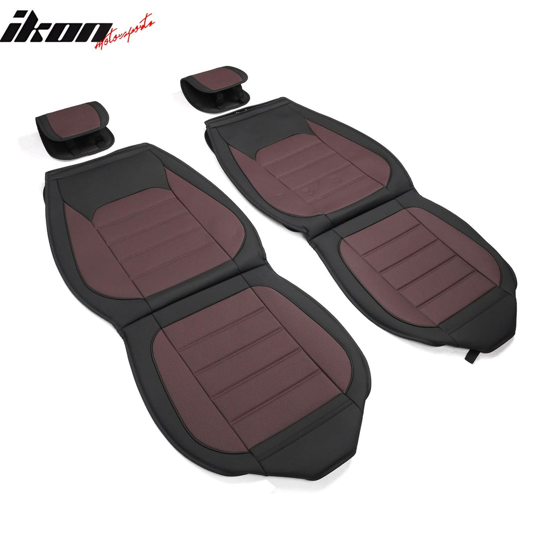 2009-2025 Ford F150 Crew Cab PU Leather Car Seat Cover w/ Pocket