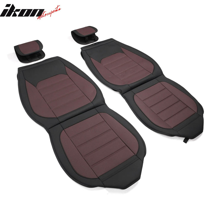 2009-2025 Ford F150 Crew Cab PU Leather Car Seat Cover w/ Pocket