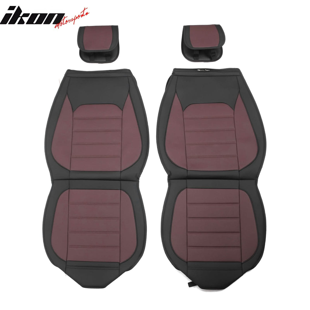 2009-2025 Ford F150 Crew Cab PU Leather Car Seat Cover w/ Pocket
