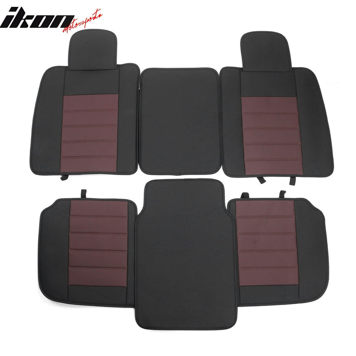 2009-2025 Ford F150 Crew Cab PU Leather Car Seat Cover w/ Pocket
