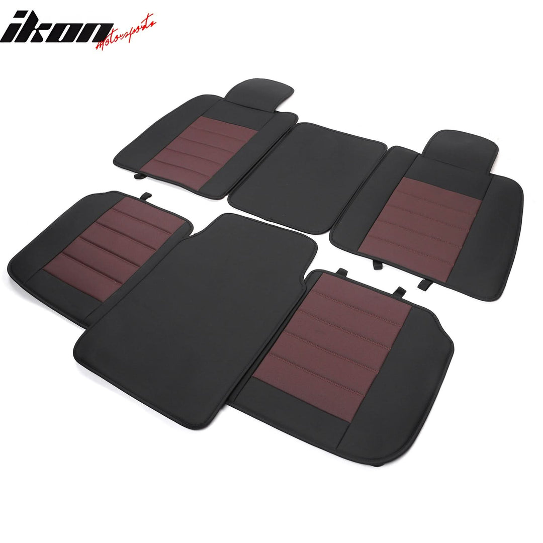 2009-2025 Ford F150 Crew Cab PU Leather Car Seat Cover w/ Pocket