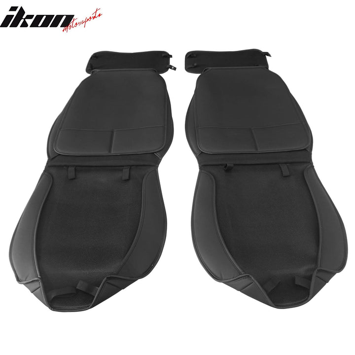 2009-2025 Ford F150 Crew Cab PU Leather Car Seat Cover w/ Pocket