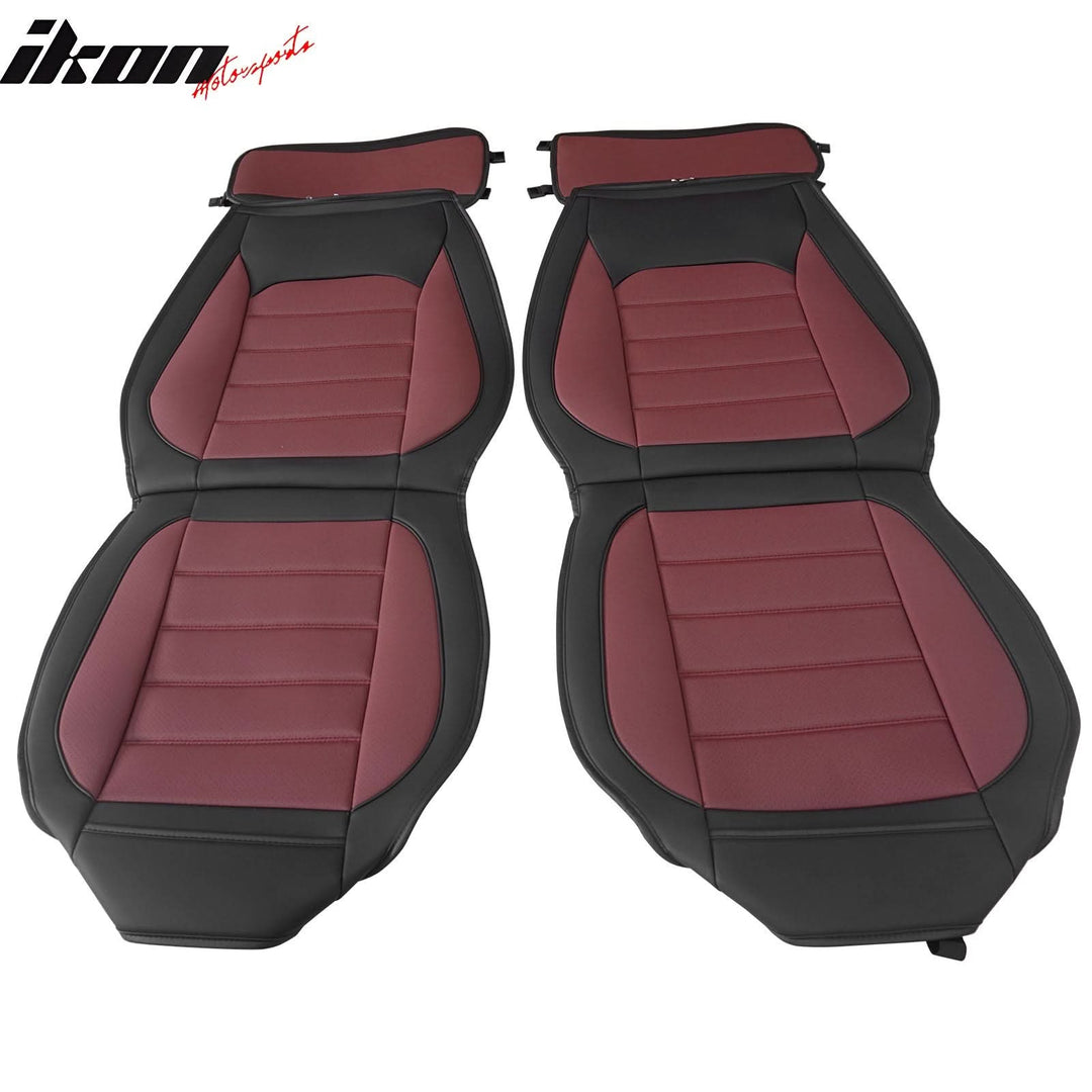 2009-2025 Ford F150 Crew Cab PU Leather Car Seat Cover w/ Pocket