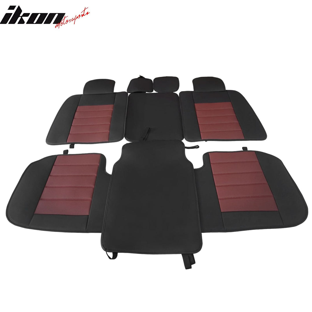 2009-2025 Ford F150 Crew Cab PU Leather Car Seat Cover w/ Pocket