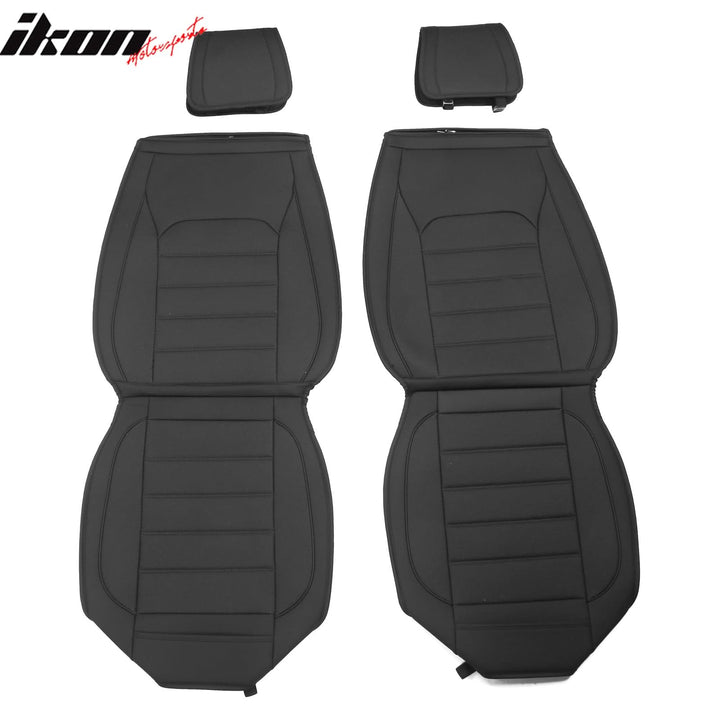2007-2025 Jeep Wrangler JK JL Leather Car Seat Cover w/ Pocket