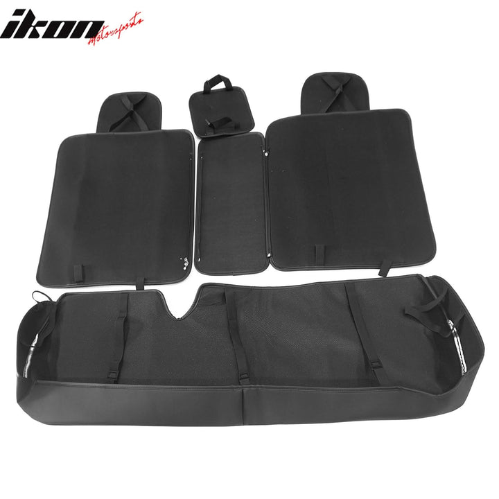 2007-2025 Jeep Wrangler JK JL Leather Car Seat Cover w/ Pocket