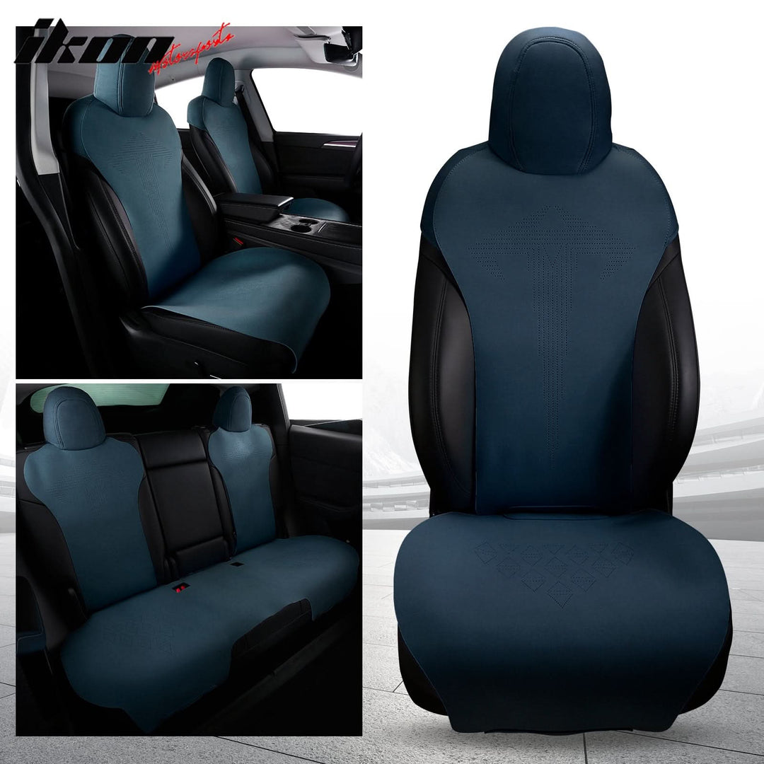 2017-2023 Tesla Model 3 Seat Covers Cushions V1 Suede Leather