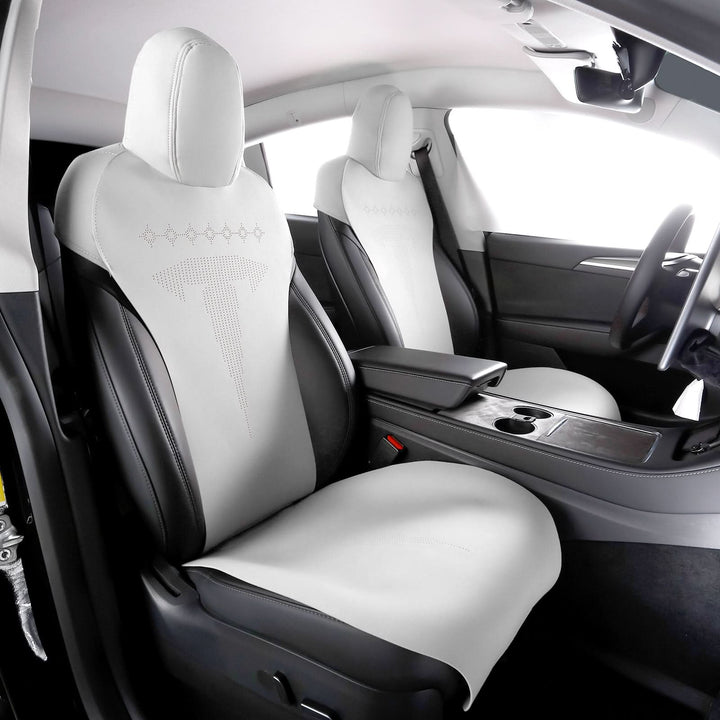 2017-2023 Tesla Model 3 Seat Covers Cushions V2 Suede Leather
