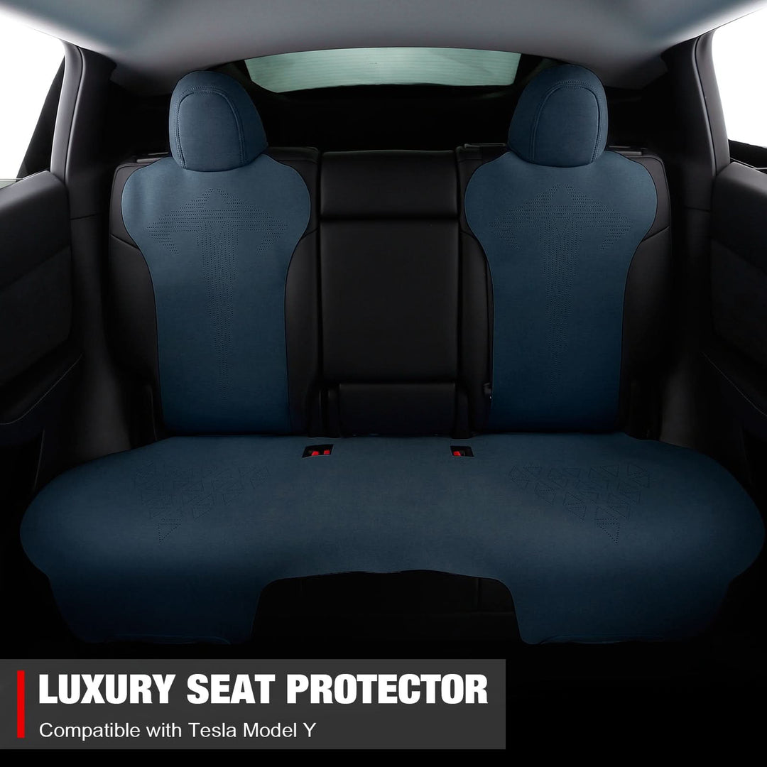 2020-2024 Tesla Model Y Seat Covers Cushions V1 Suede Leather