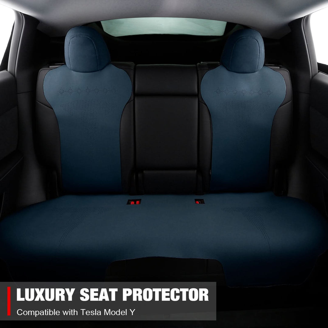 2020-2024 Tesla Model Y Seat Covers Cushions V2 Suede Leather