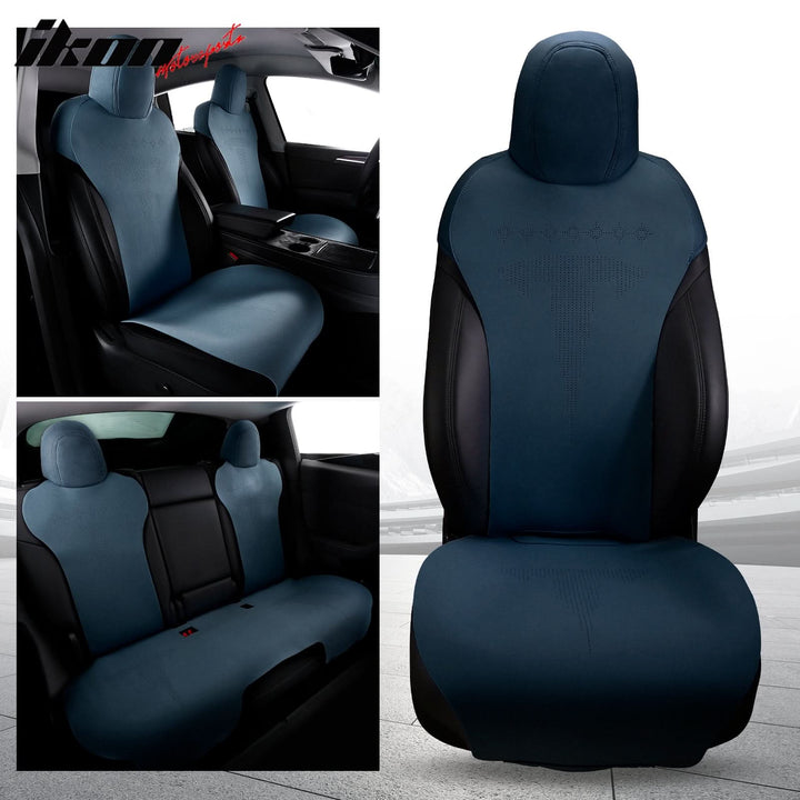 2020-2024 Tesla Model Y Seat Covers Cushions V2 Suede Leather