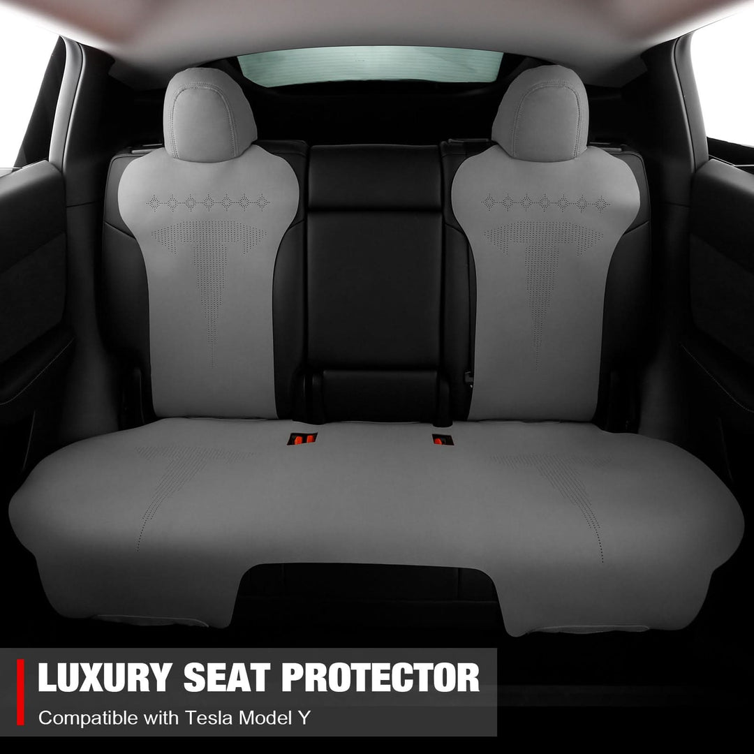 2020-2024 Tesla Model Y Seat Covers Cushions V2 Suede Leather