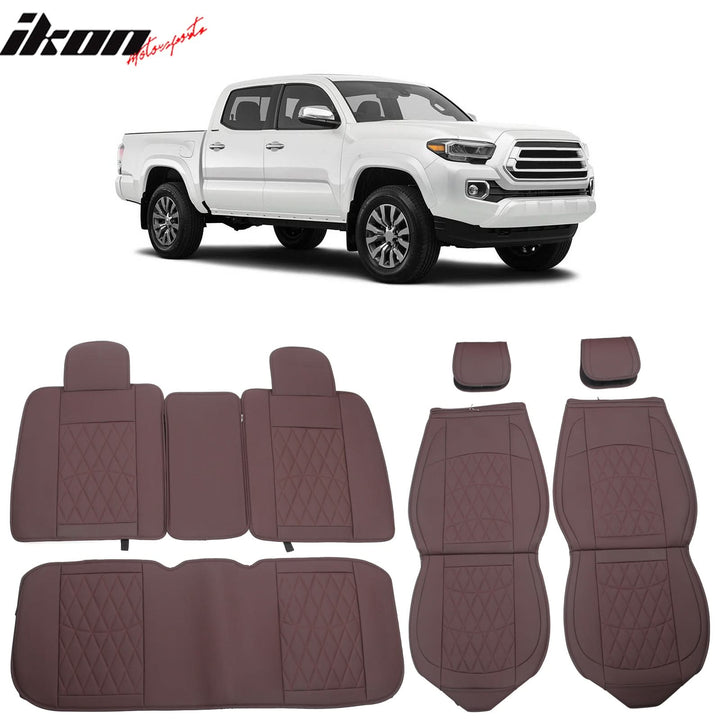 2005-2023 Toyota Tacoma Pickup 5 Seats Seat Covers PU Leather