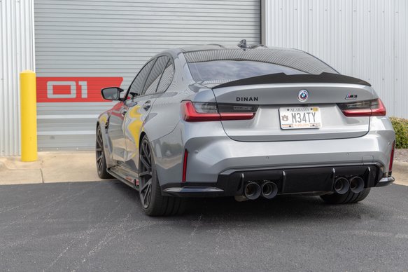 Dinan Valved Axle-Back Exhaust - 2021-2025 BMW M3/M4 Stainless Steel - Polished Tips - G80/G82/G83