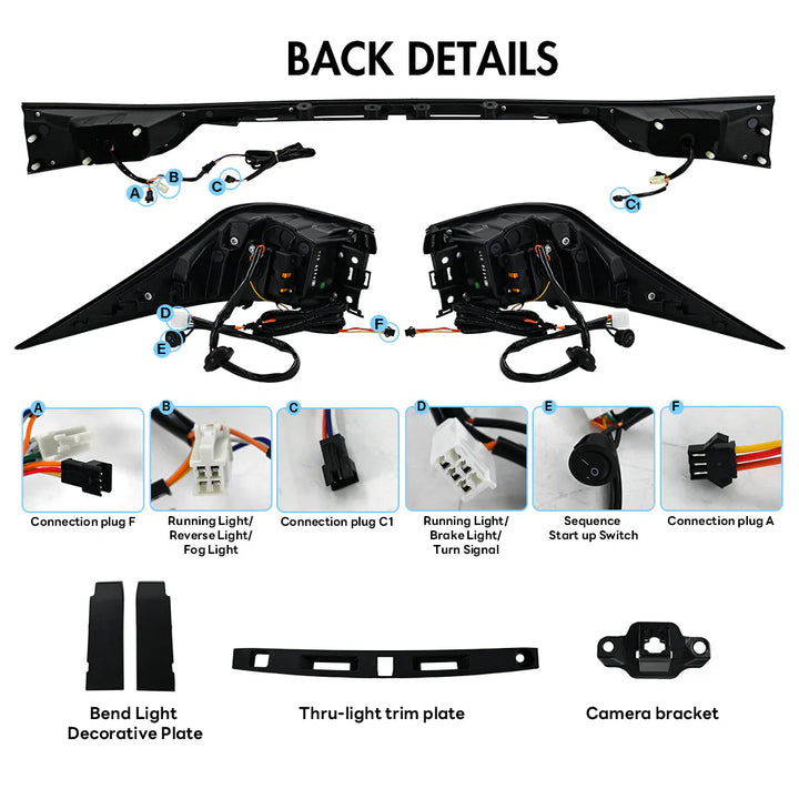NTXGlow RGB Tail Lights 2014-2021 Lexus IS250 IS300 IS350 IS500 IS200t