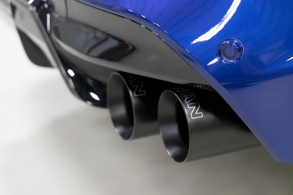 Dinan Valved Axle-Back Exhaust - 2020-2025 BMW X5M/X6M Stainless Steel - Black Tips - F95/F96