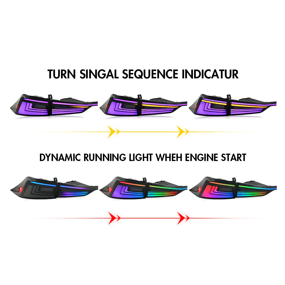 NTXGlow RGB Tail Lights 2014-2021 Lexus IS250 IS300 IS350 IS500 IS200t