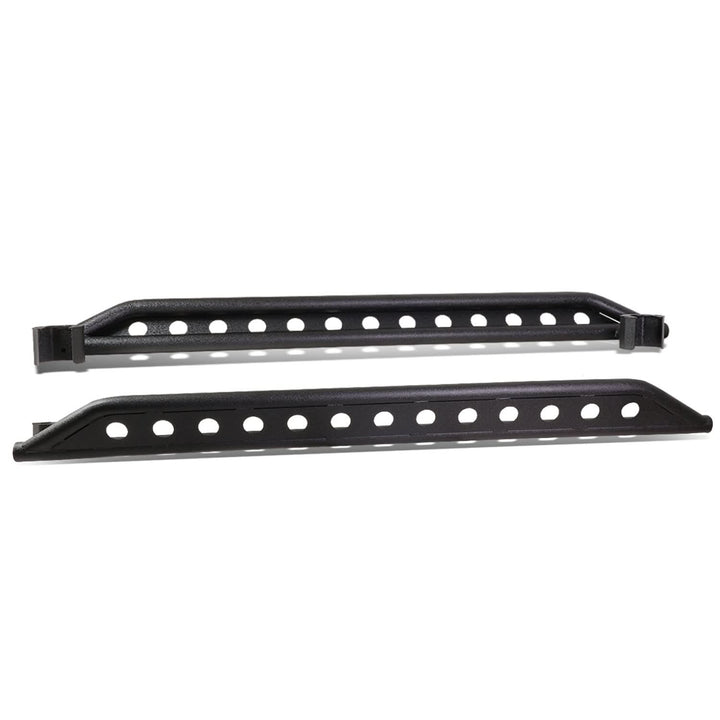 2007-2016 Jeep Wrangler Rock Crawler Nerf Bars 4 Door 7" Black