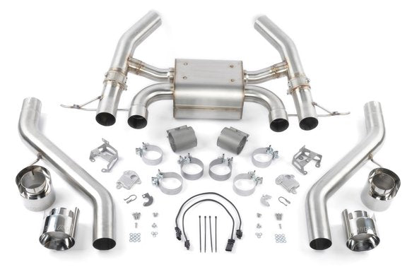 Dinan Valved Axle-Back Exhaust - 2023-2025 BMW M2 Stainless Steel - Polished Tips - G87