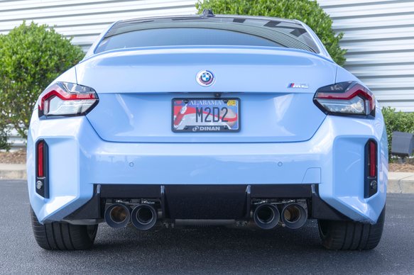 Dinan Valved Axle-Back Exhaust - 2023-2025 BMW M2 Stainless Steel - Polished Tips - G87