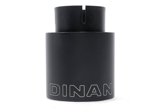 Dinan Double-Walled 4" Clamp-On Exhaust Tip (Black Ceramic) Black - 4" Outlet, 3" Inlet
