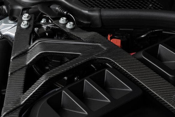 Dinan Matte Carbon Fiber Strut Tower Brace - 2021-2025 BMW M2/M3/M4 Matte Carbon Fiber - G80/G82/G83/G87