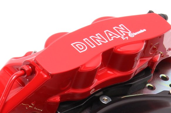 Dinan by Brembo Front Brake Set - 2009-2016 BMW Z4 Front - Red Calipers - Drilled - E89