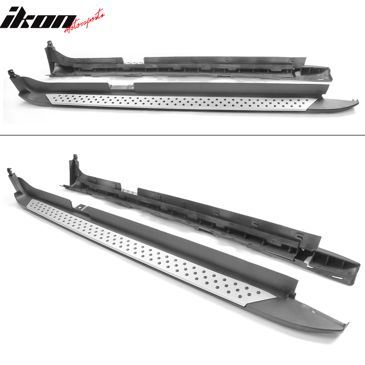 2011-2017 BMW X3 F25 Black Silver 2PCS Running Boards Side Step Bars