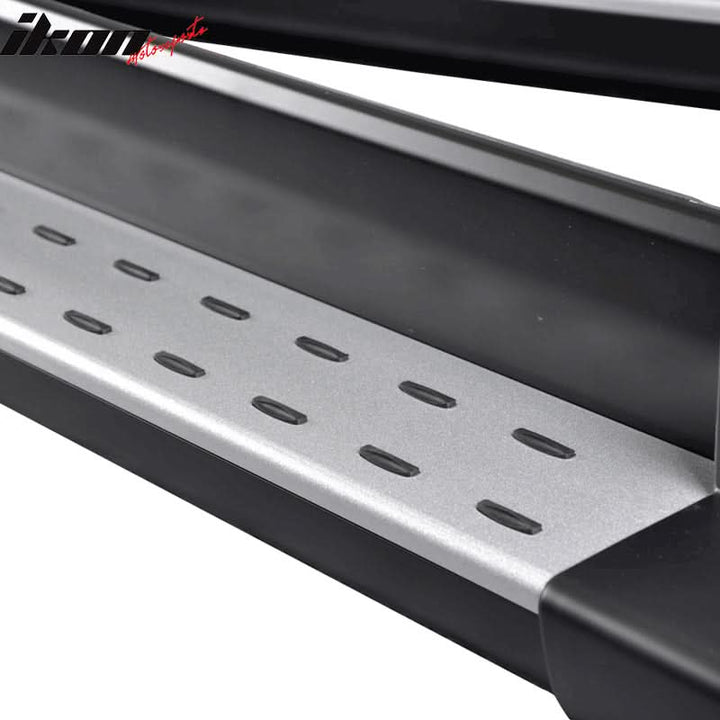 2007-2011 Honda CRV OE Style Black Silver Running Boards Aluminum
