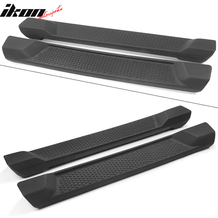 2018-2024 Jeep Wrangler JL 2 Door OE Textured Black Running Boards ABS