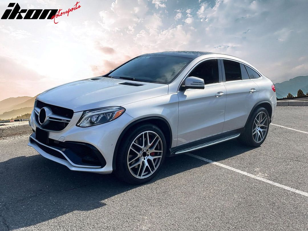 2016-2019 Benz C292 GLE-Class Black Silver Running Board Side Step Bar