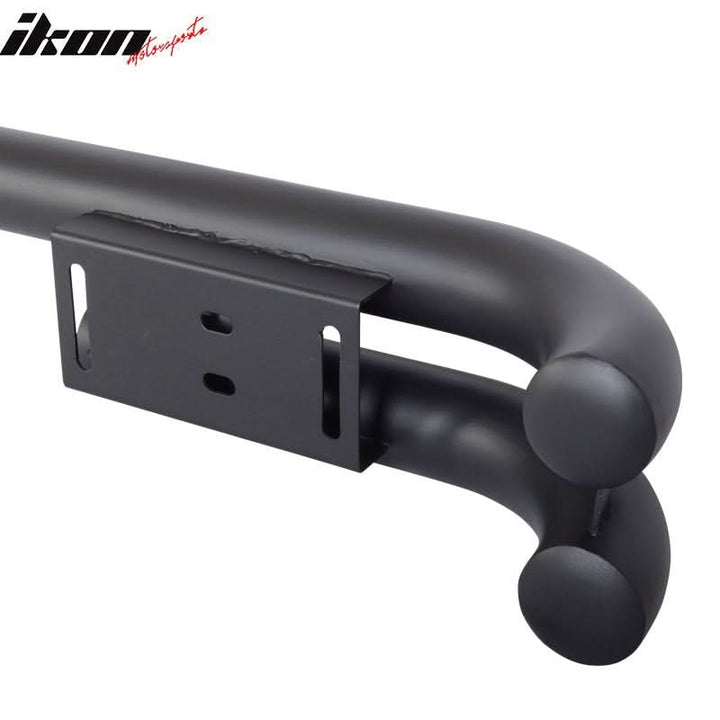 1976-2006 Jeep Wrangler CJ OE Black Double Tube Rear Bumper Bar Steel