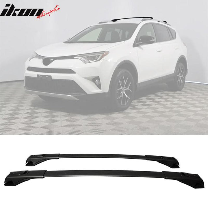 2013-2018 Toyota RAV4 OEM Style Black Roof Rack Cross Bar Aluminum
