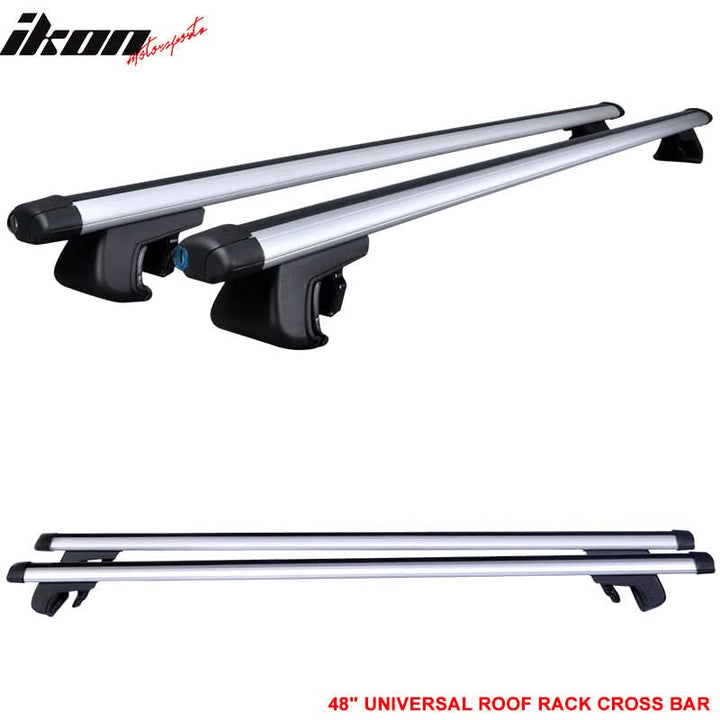 Universal Silver Roof Rack Cross Bar Cargo Luggage Carrier Aluminum