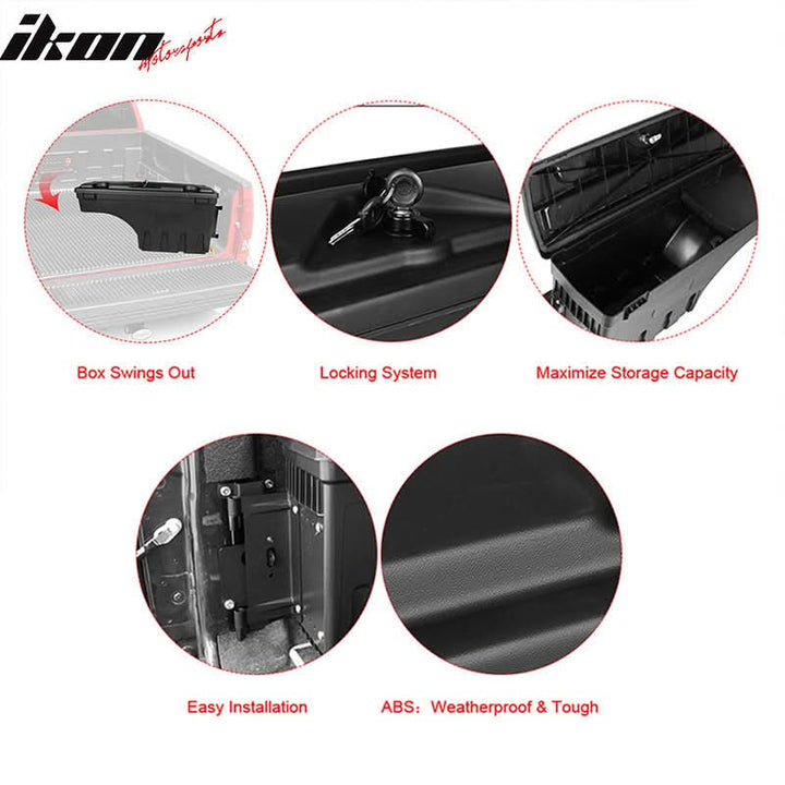 2007-2018 Silverado Sierra Truck Storage Box Toolbox Driver Passenger