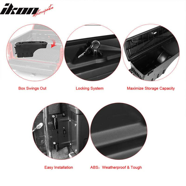 2002-2018 Ram 1500 2500 3500 Truck Bed Storage Box Driver Side ABS