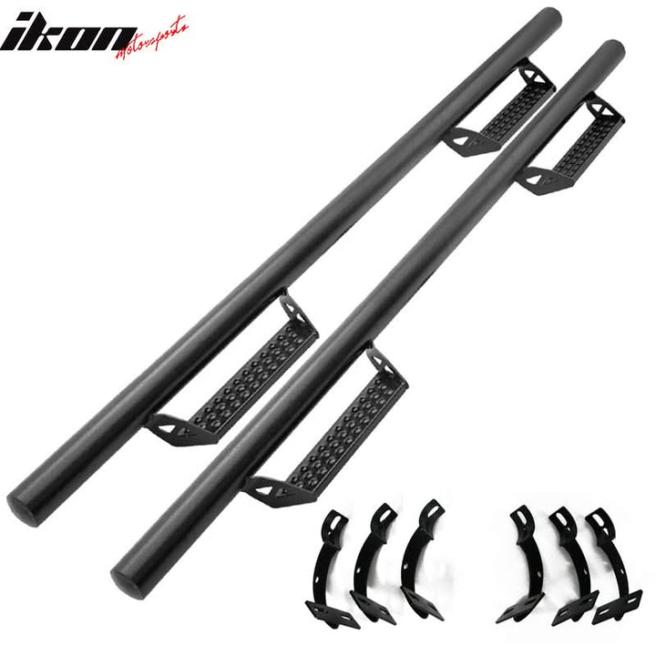 2009-2023 Dodge Ram Crew Cab BCT Style Black Running Boards Side Step