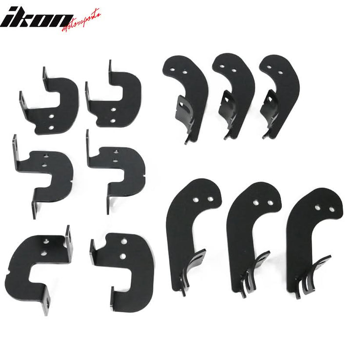 2017-2022 Ford F-250 Super Duty Super Cab BCT Black Side Step Bars
