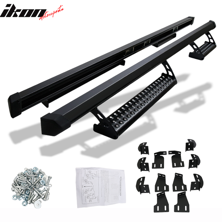 2005-2022 Toyota Tacoma Access Cab OE Style Black Running Boards Steel