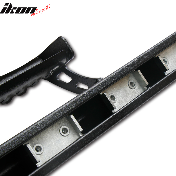 2005-2022 Toyota Tacoma Double Cab OE Style Black Running Boards Steel