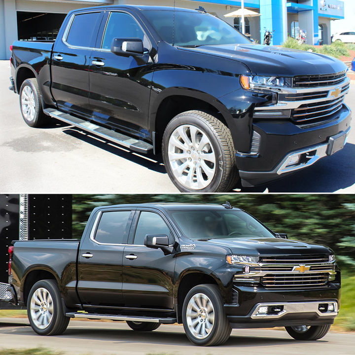 2019-2024 Chevy Silverado Sierra 1500 OE S6 Style Black Running Boards