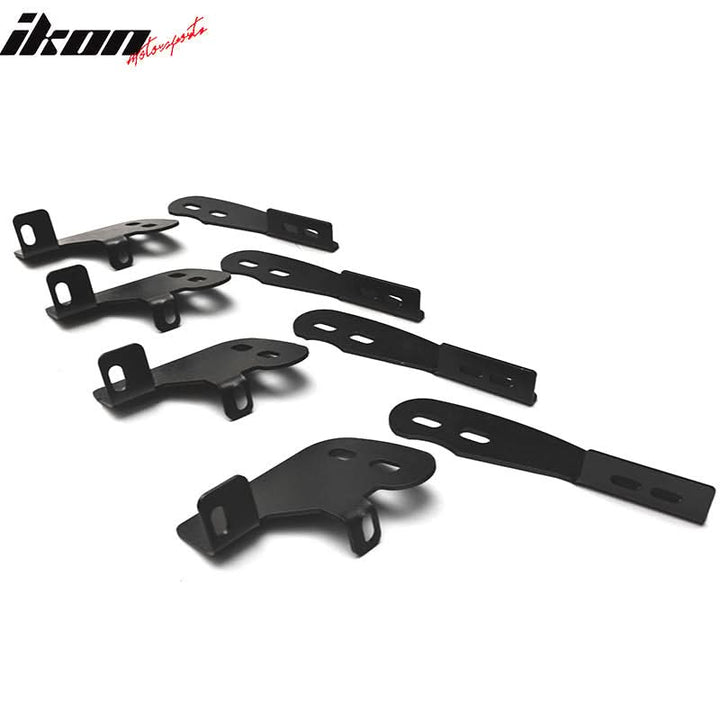 Fits 04-10 Dodge Durango Ram Black Step Bars Running Boards 78in Pair